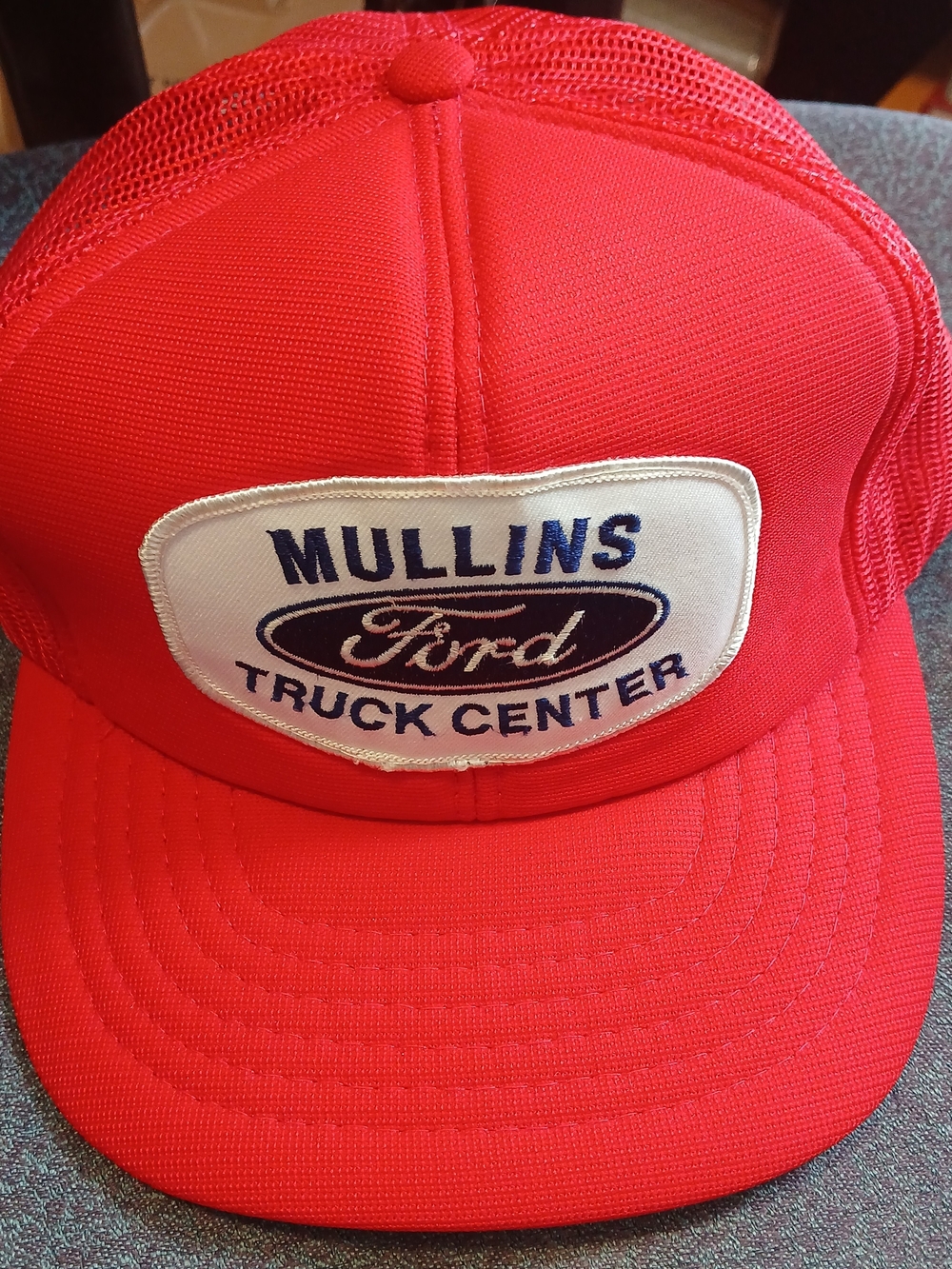 Mullins Ford Red Mesh Trucker Hat